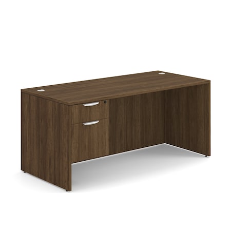 Officesource 29.50'' H, Modern Walnut, 66.00'' W X SGLHDPL102MW
